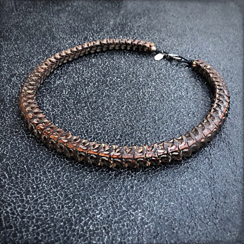 Snake Vertebrae Necklace Etsy