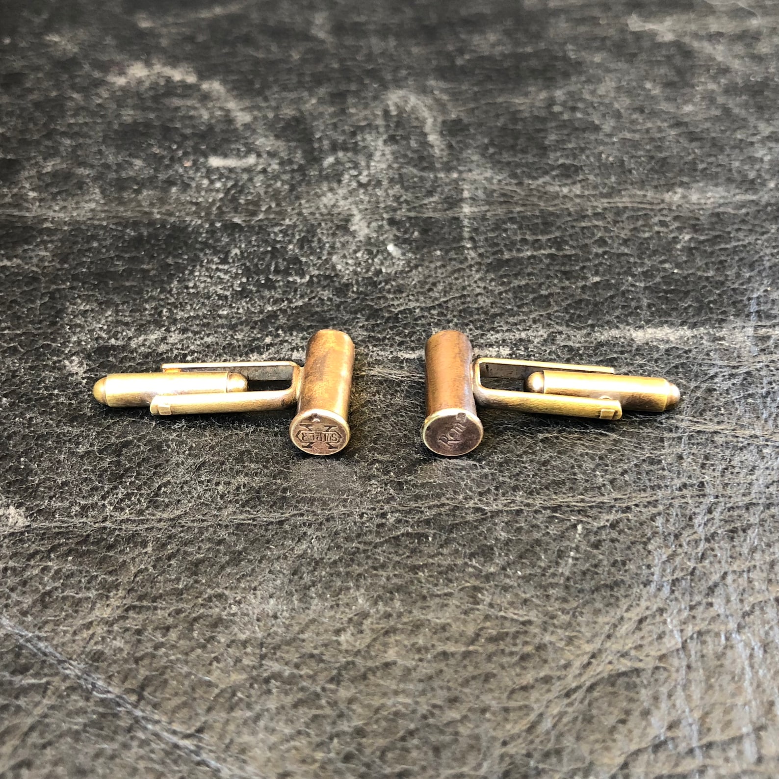 Bullet Cufflinks, 22 Caliber, Bullet Cuff Links, Brass Cufflink, Cowboy ...