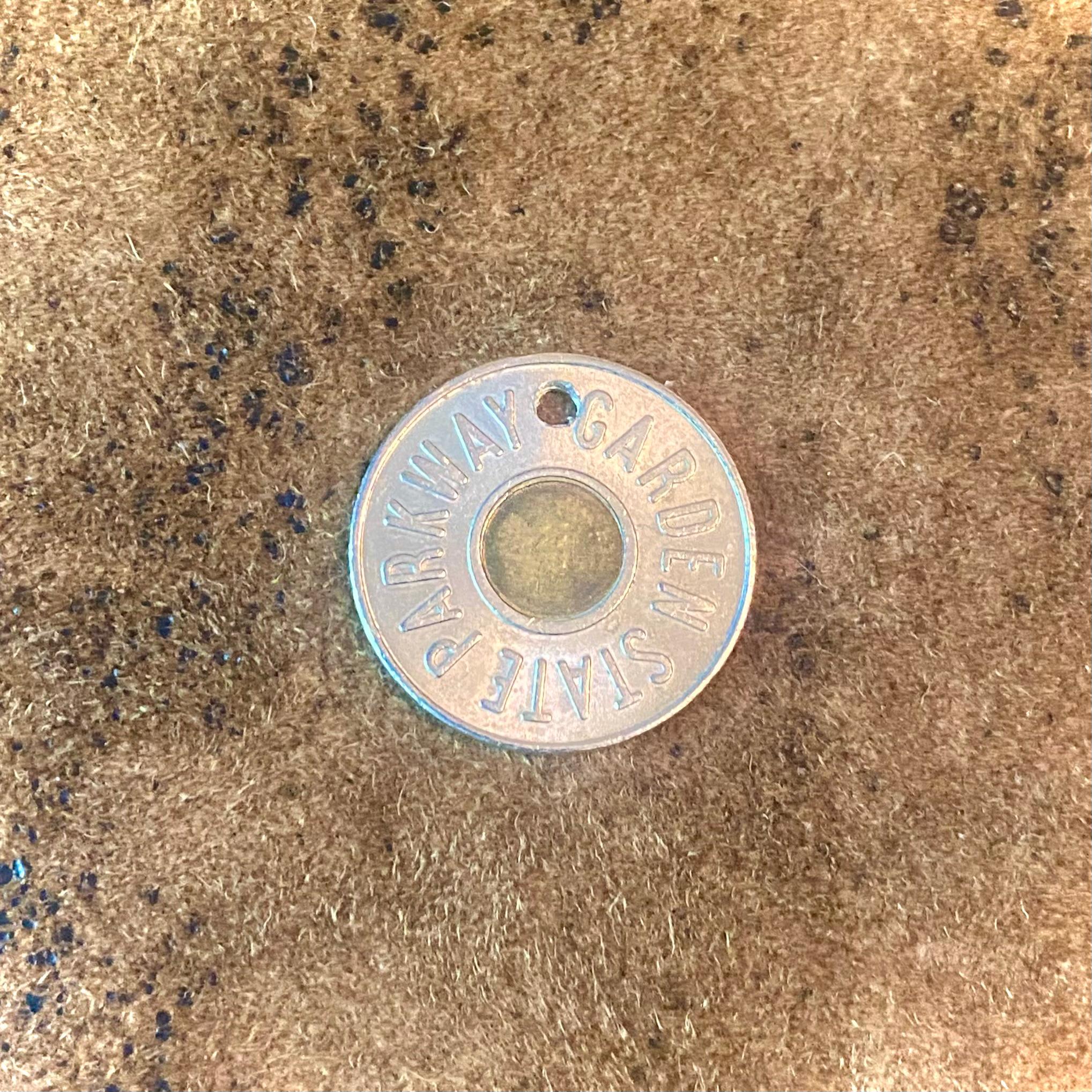 Garden State Parkway Token, Vintage New Jersey Toll Road Token