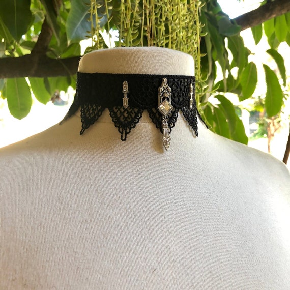 Swarovski black choker deals