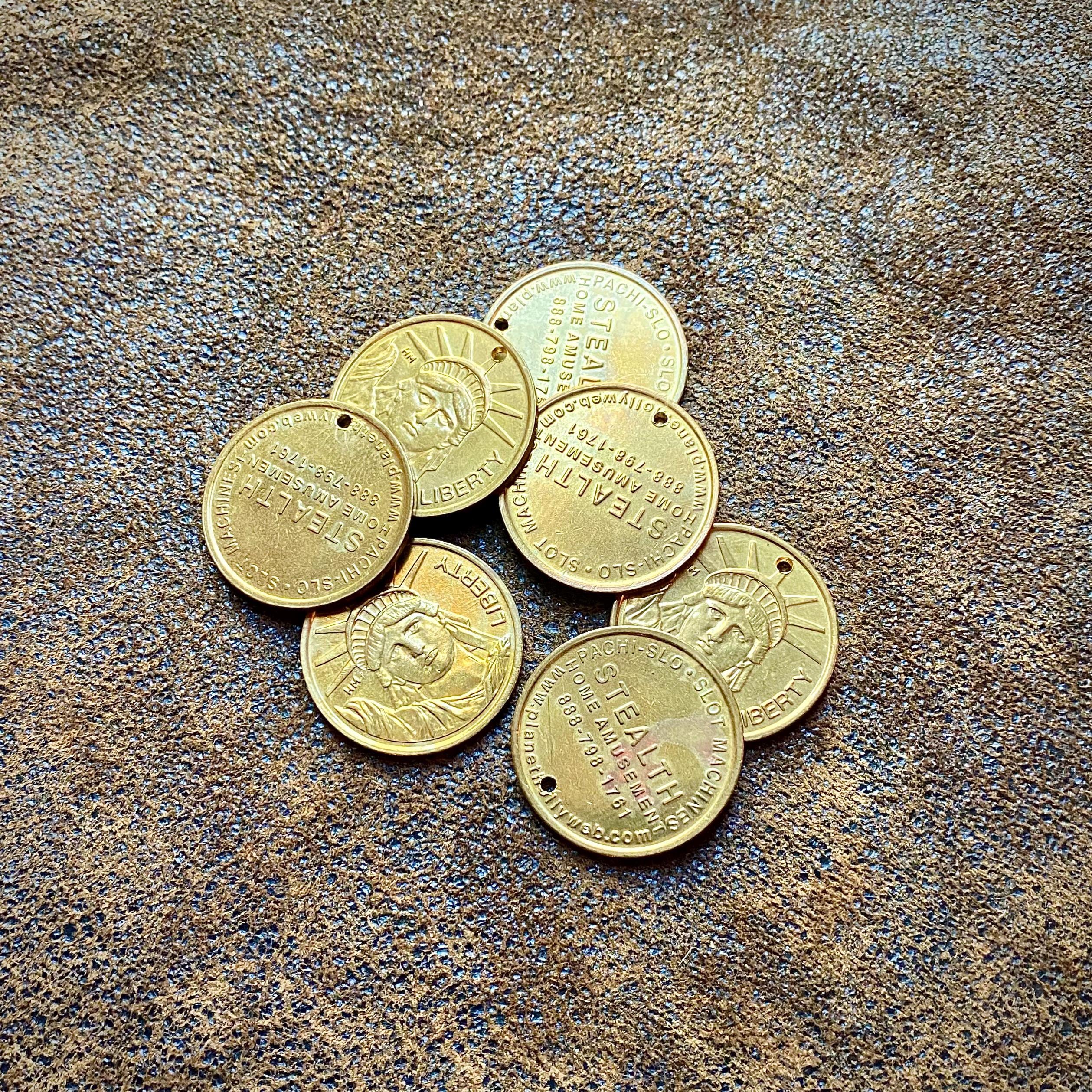 Fun Fair Ride Paper Token Vintage Amusement Park Tokens, 30 to 50 Assorted Arcade Tokens ...