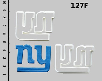 New York Giants Fondant Cutters New York Giants Fondant Molds New York Giants Fondant Cake topper New York Giants Cookie Cutters