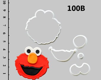 Elmo Fondant Cutters Elmo Fondant Molds Elmo Fondant Cake topper Elmo Cookie Cutters Elmo Gifts Elmo Fondant Cake Topper Elmo Custom