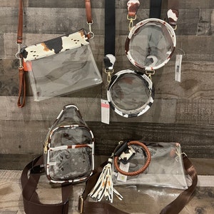 Clear western purses on sale