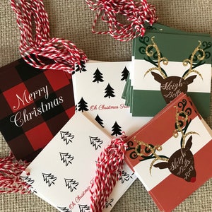 Printable Holiday Gift Tag Bundle – Christmas Tags – Holiday Tags – Gift Wrapping Ideas