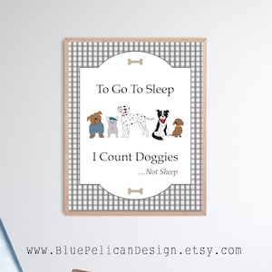 Dog Nursery Printable – Boys puppy Room Decor – Puppy Themed Bedroom – Printable Wall Art for Kids  – Toddler wall art