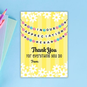 In Our Teacher Appreciation Era Gift Tags – Teacher Thank You Gift Ideas – Gifts from Students – End of School Year Cards – Instant Download