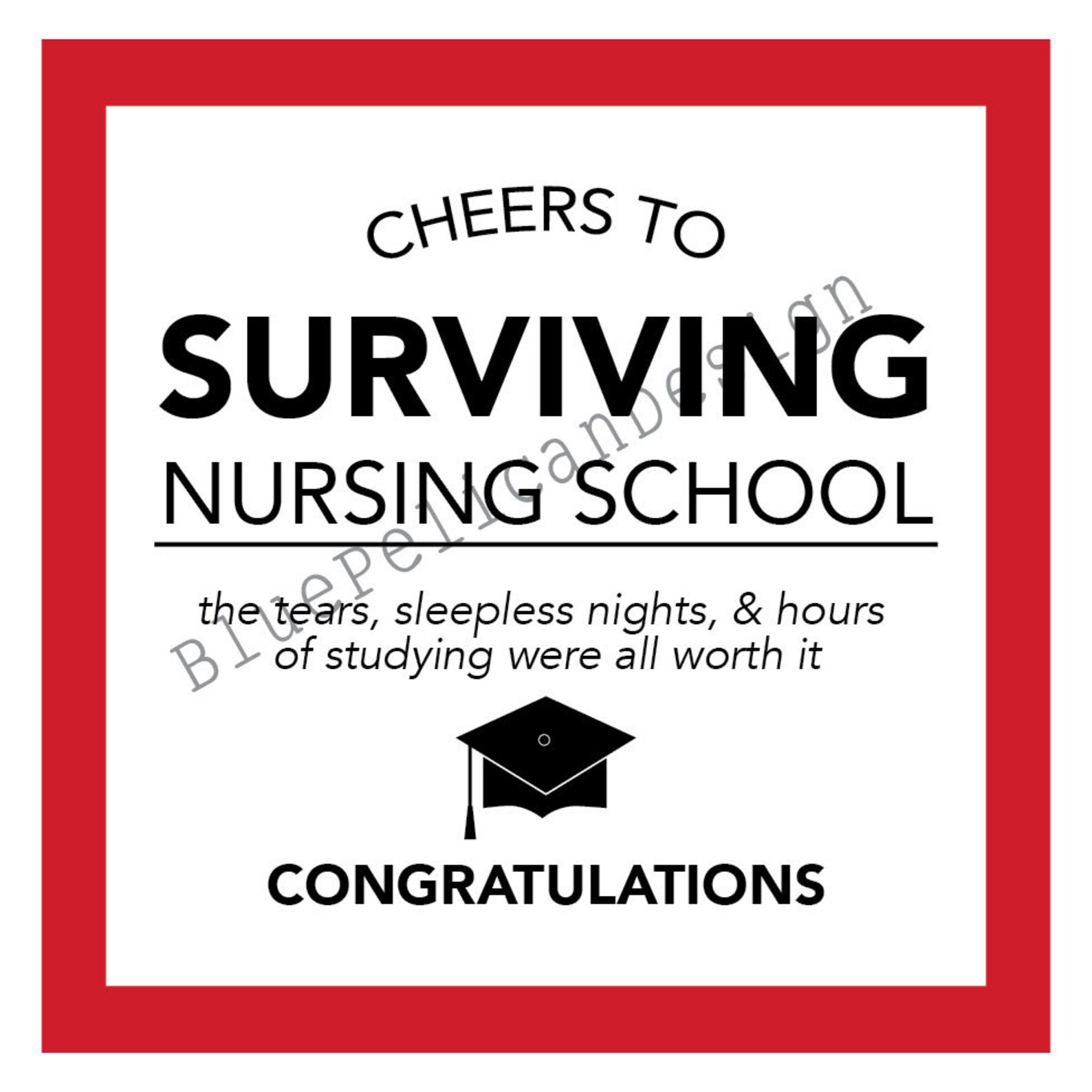 Printable Nurse Gift Printable Graduation Gift Printable - Etsy