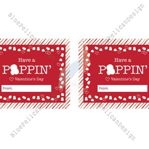 Printable Valentines Popcorn Sleeve – Printable Popcorn Label ...