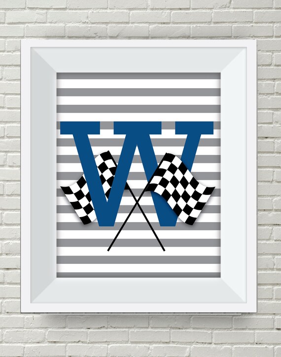 Letter Art For Boy Cars Room Decor Printable Etsy