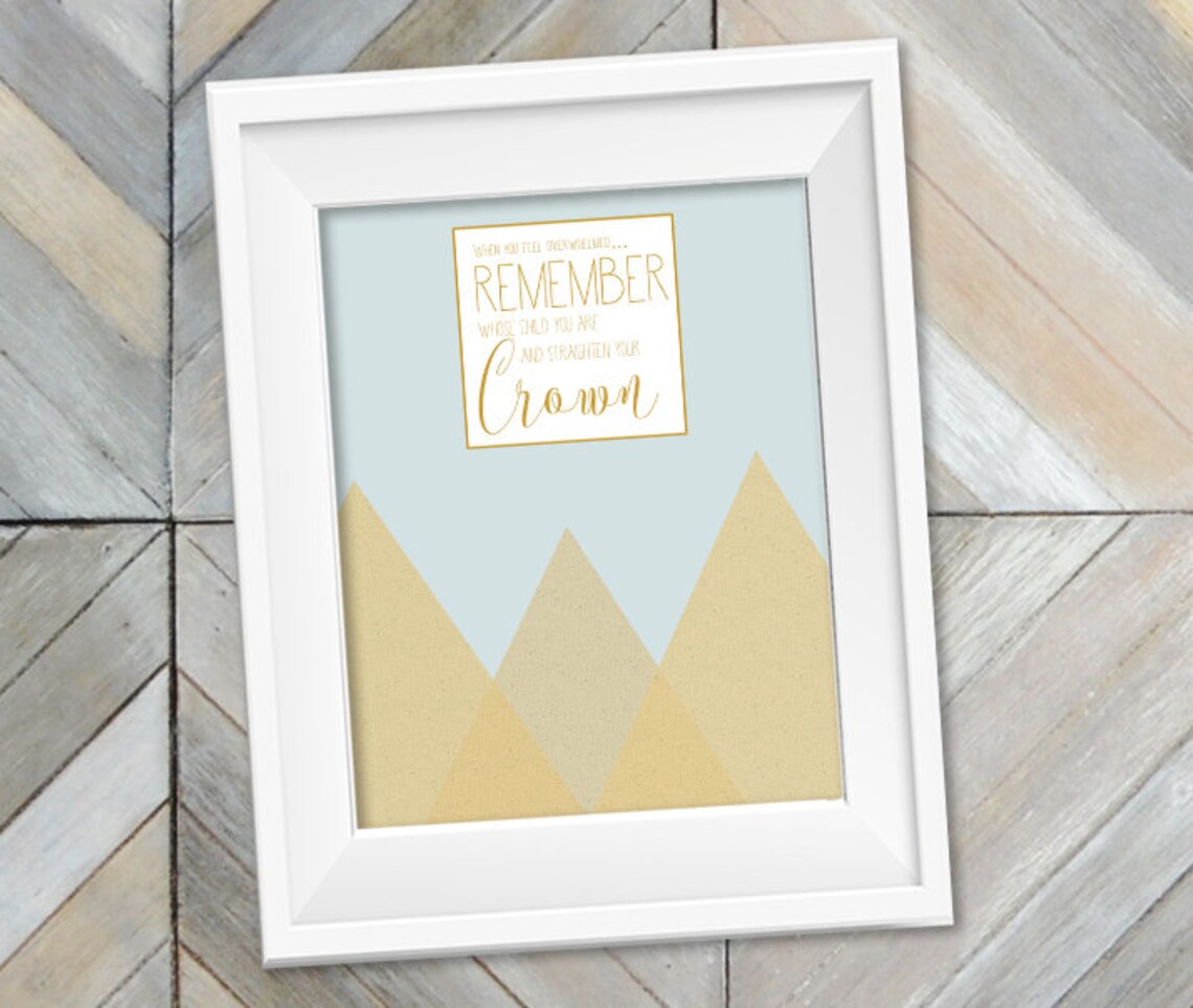 Printable Christian Wall Art Remember Who You Are Boy Etsy