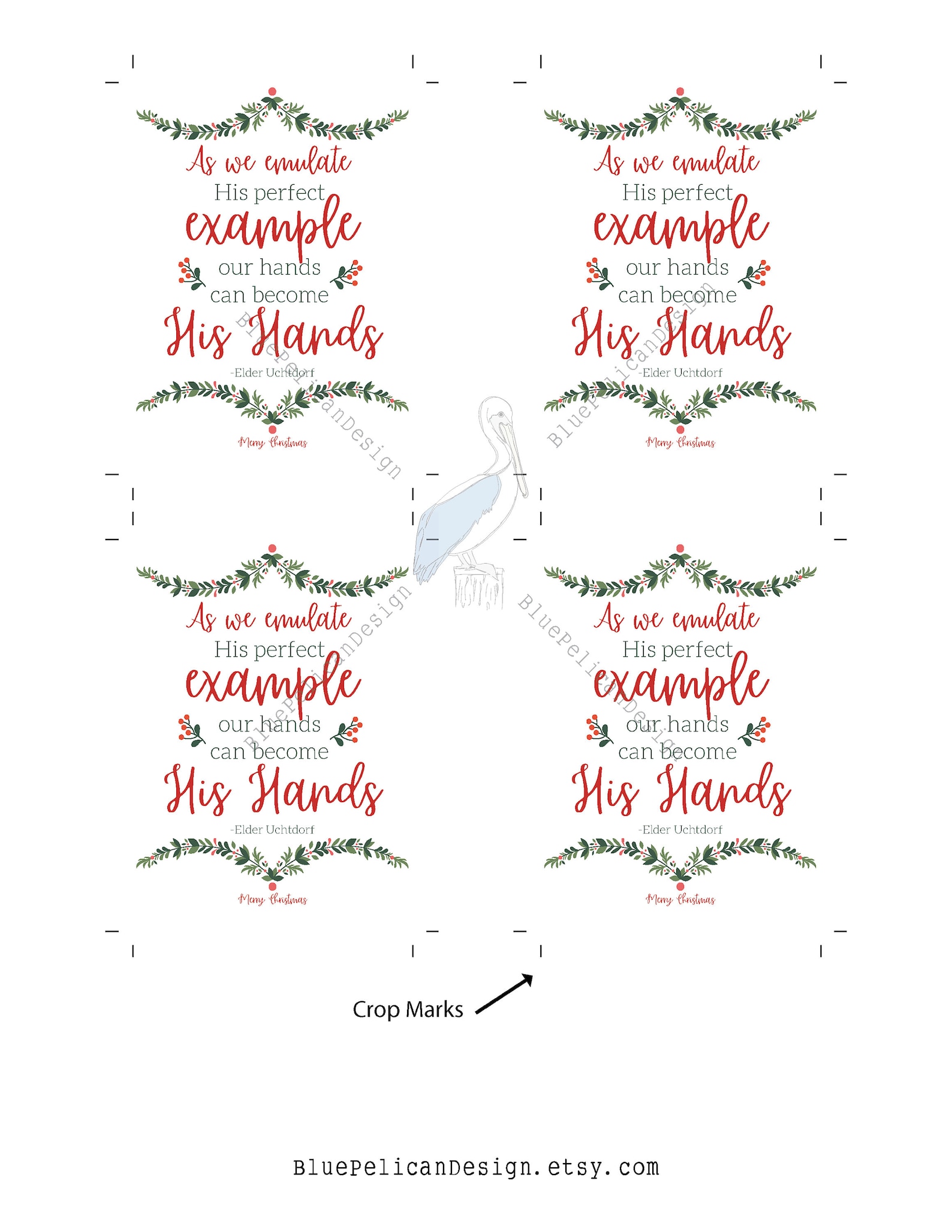 LDS Christmas Printable Primary Christmas Gift Printable - Etsy