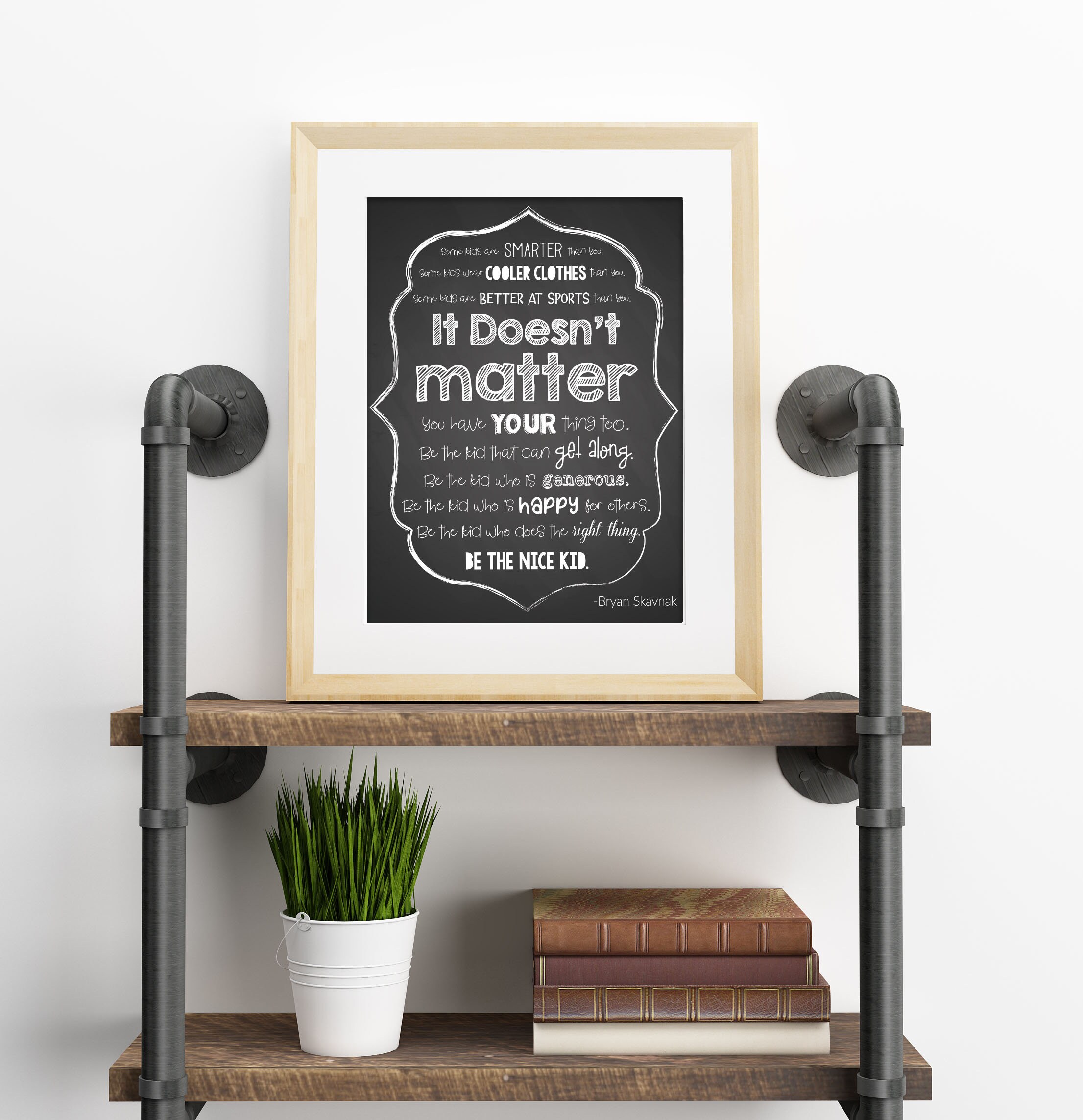 Be the Nice Kid Printable – Motivational Classroom Poster (digital ...