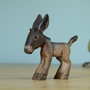 Donkey Figurine Wooden Toy