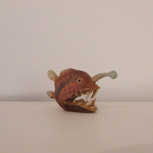Angler Fish Wooden Figurine