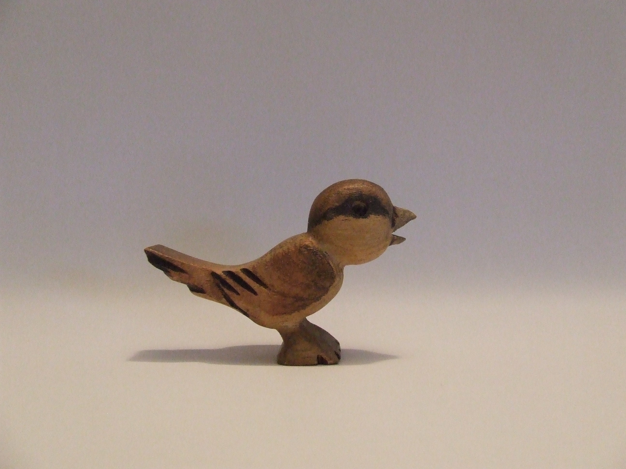 Wooden Bird Figurine | Etsy