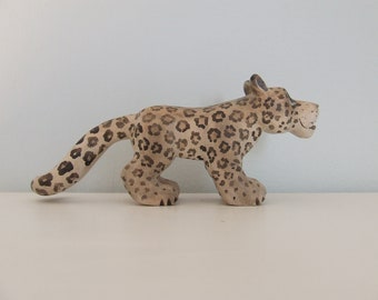 Snow leopard Wooden Figure