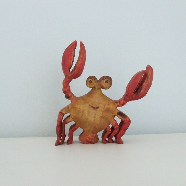 Crab Wooden Figurine