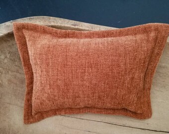 Orange Newborn Posing Pillow Cover Case Fall Velvet Beige Chenille Prop Photography Photo Poser Posing Aide Geometric Neutral Natural Form