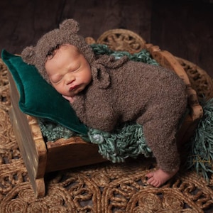 Nouveau-né Pose Oreiller Velours Housse Housse Prop Photographie Photo Poser Pose Aide Blue Rose Sarcelle Sage Vert Marron Taupe Beige Luxe Forme en peluche