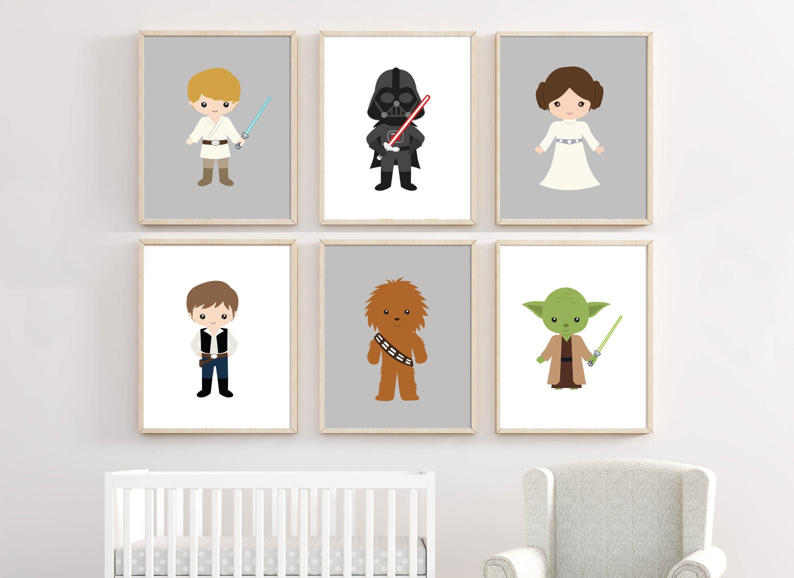 Custom Star Wars Nursery Wall Decor Starwars Nursery Wall Etsy