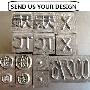 Custom Design Steel Die Mould Cr12mov steel matrix stamping steel processing punch head Digital Alphabet Letter Numbers Logos..