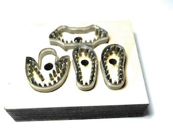 3cm 3.5cm 4cm 4.5cm pequenos mini sapatos cortador de couro para bonecas corte morrer ferramenta molde artesanato couro perfurador design personalizado