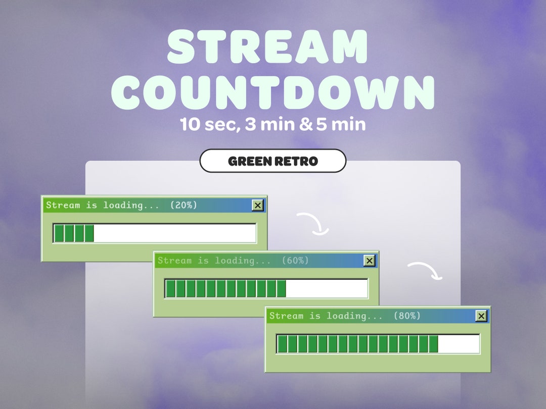 Stream Countdown Timer Green Streamer Twitch Discord Youtube Streaming