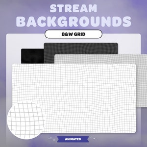 ANIMATED BACKGROUNDS | Animated Warp Grid | Black and White | Streamer | Twitch | Discord | Youtube | Streaming Assets | Stream Overlay