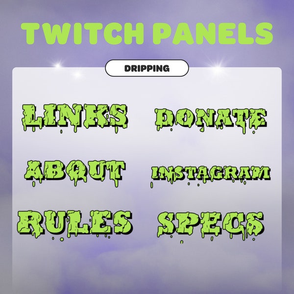 Slime Twitch Overlays - Etsy