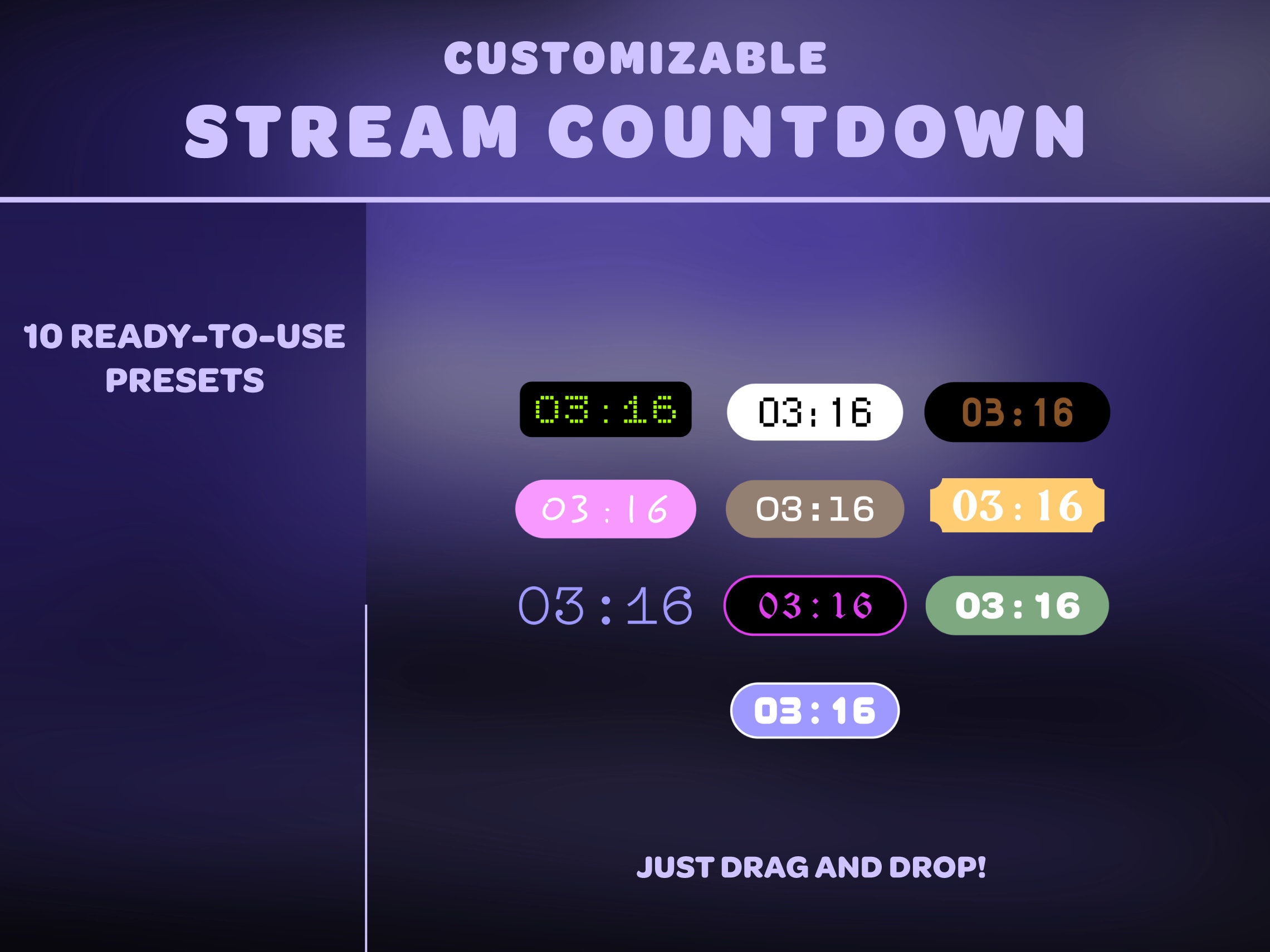 Stream Countdown Timer | Customizable | 3 Min, 5 Min, 10 Min | Starting ...