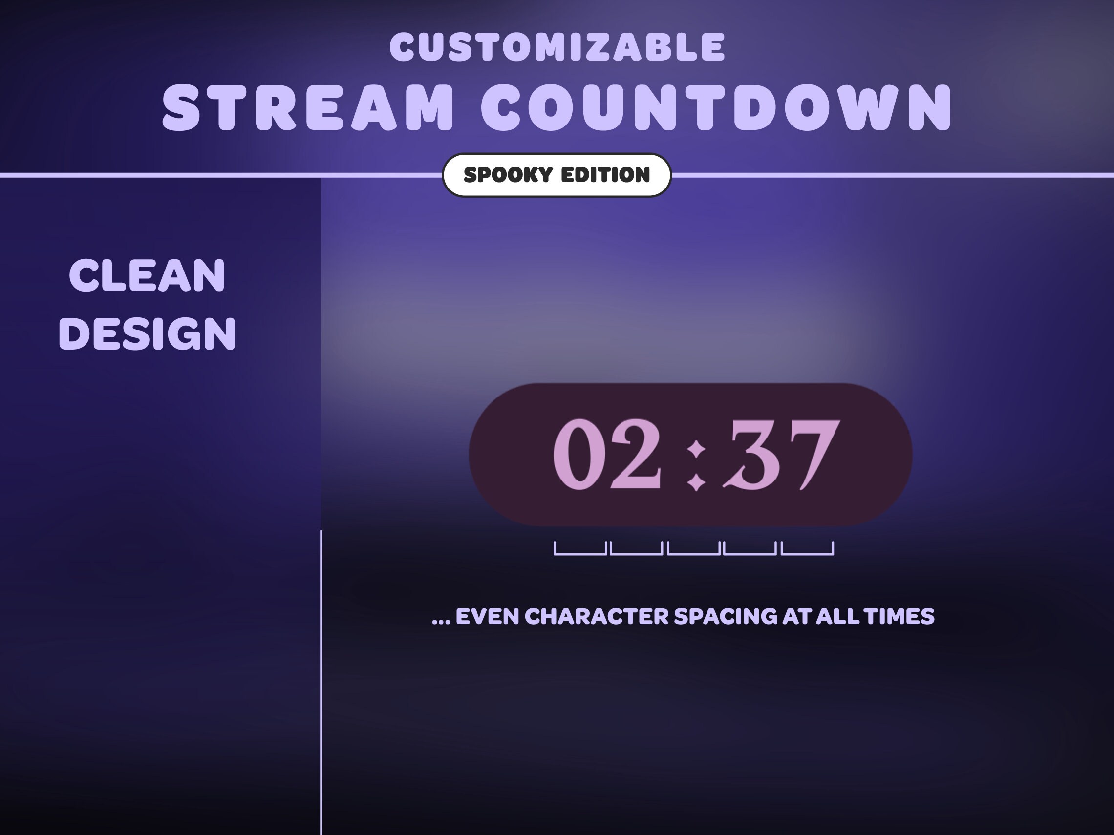 Stream Countdown Timer | Spooky Edition | Customizable | 3 Min, 5 Min ...