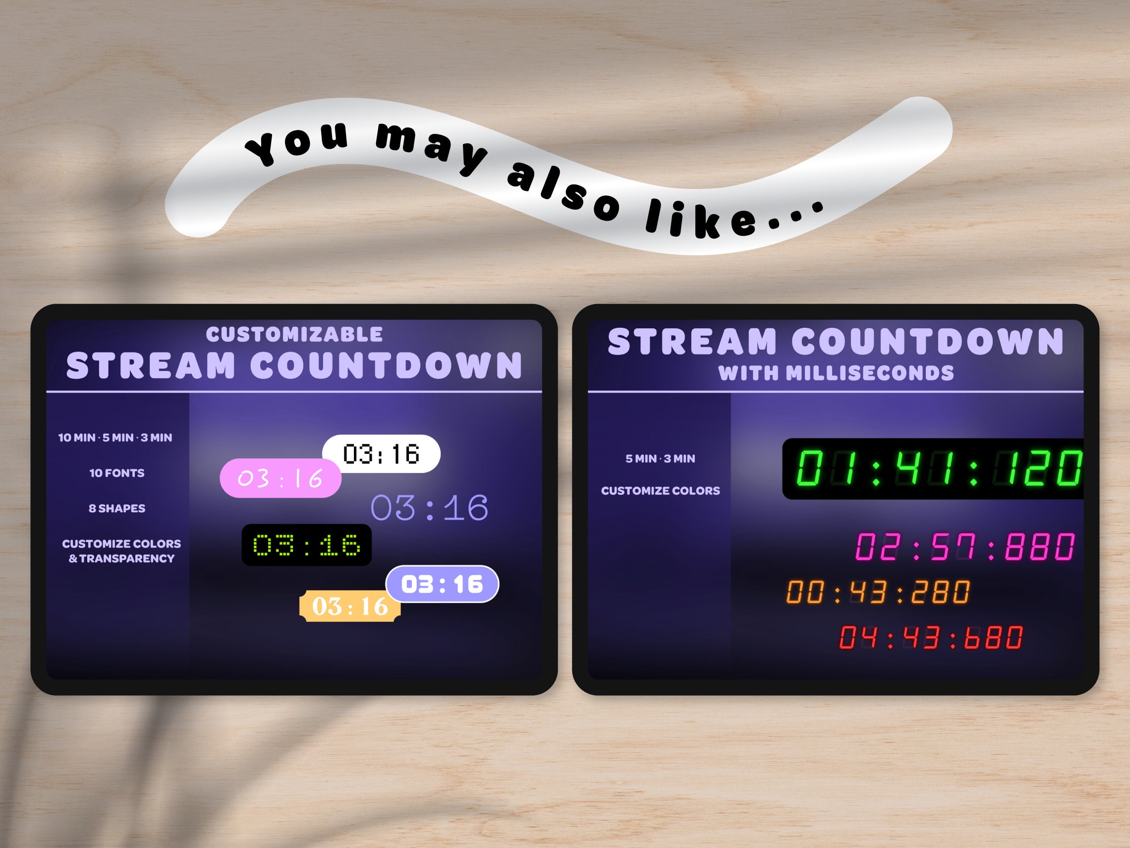 Stream Countdown Simple Neon | Customizable | 3 Min, 5 Min, 10 Min ...