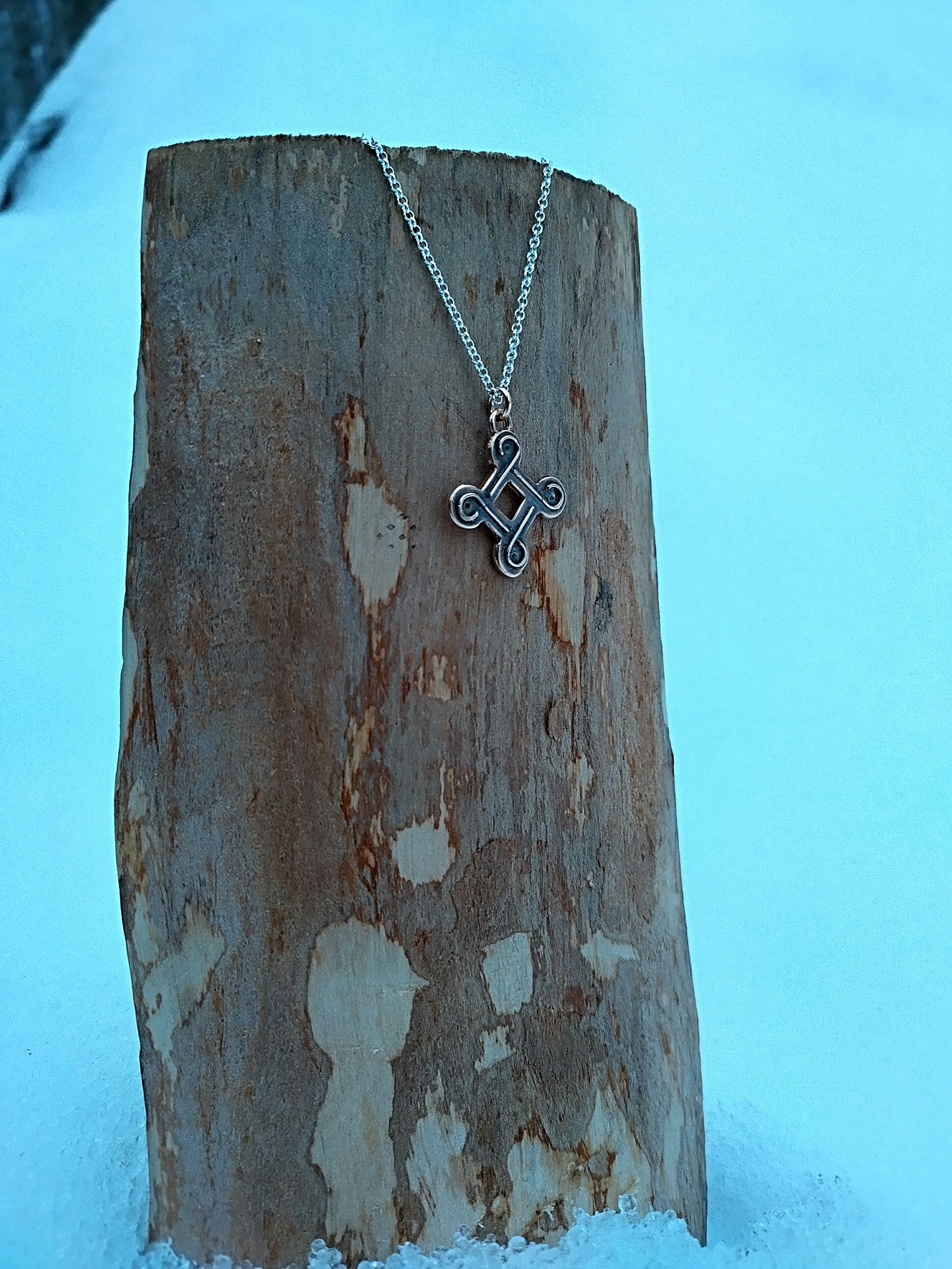 Looped Square, Ancient Finnish Käpälikkö Pendant