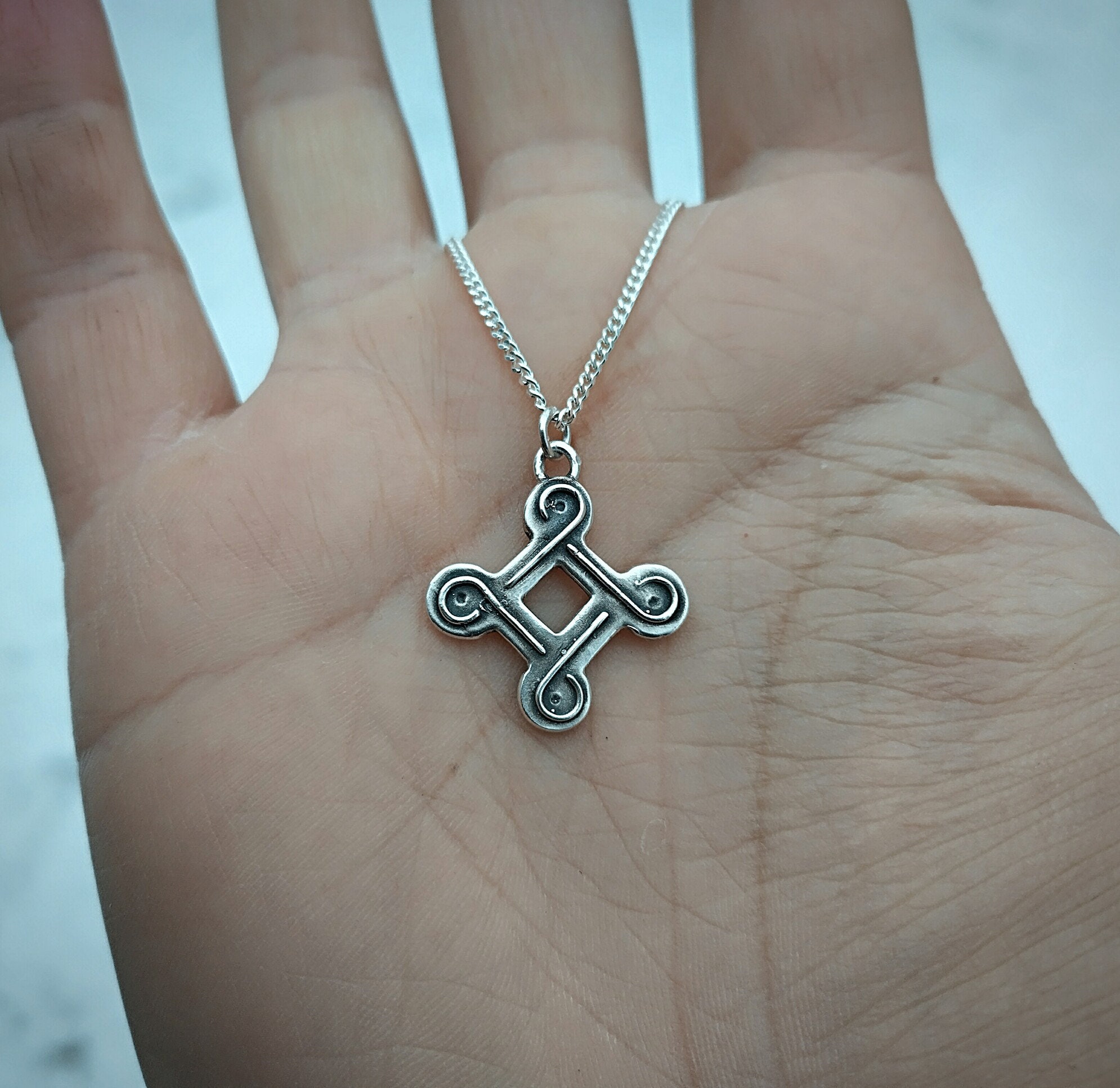 Looped Square, Ancient Finnish Käpälikkö Pendant
