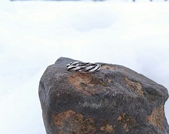 Twisted Wire Ring, Braided Sterling Silver
