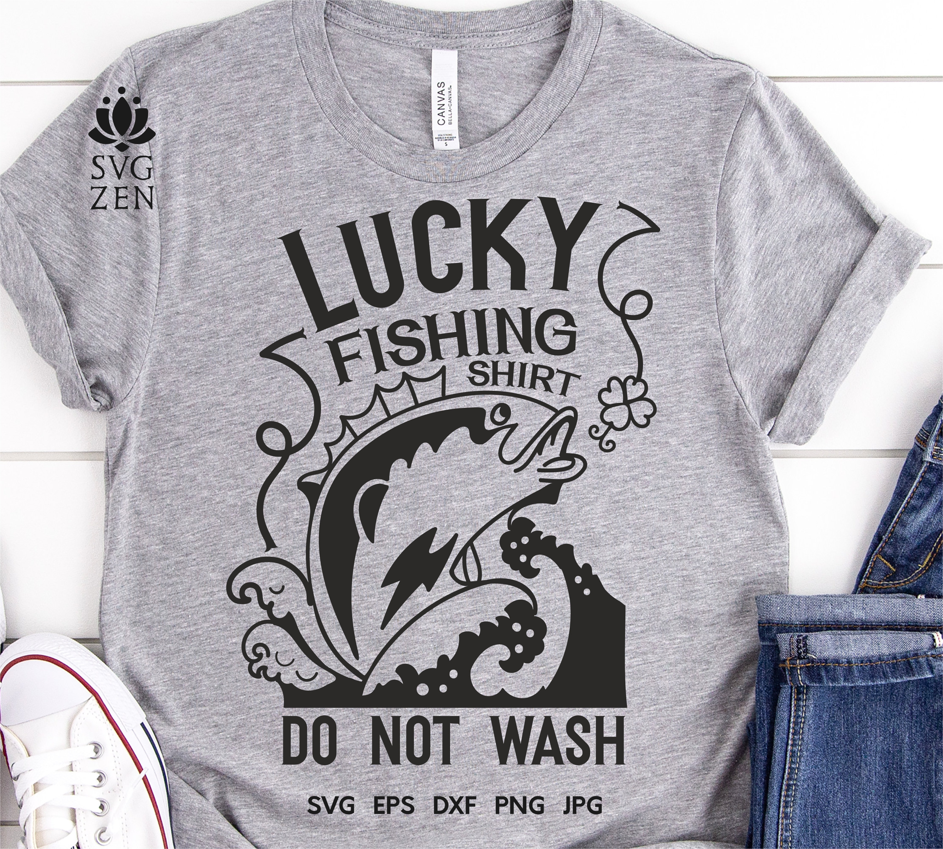 Free Free 124 Lucky Fishing Shirt Svg SVG PNG EPS DXF File