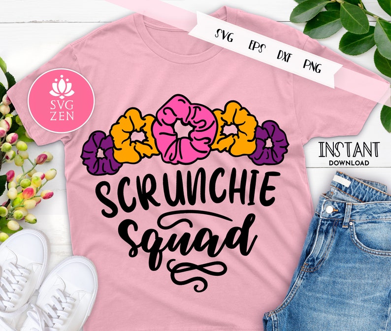 Download Cute Scrunchie Squad Svg VSCO Girl Svg Scrunchie Svg Eps ...