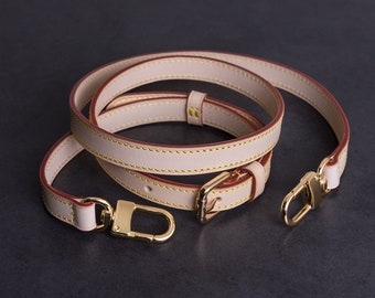 Handcrafted Louis Vuitton Strap 12 15 20mm Vachetta Leather Adjustable Long Cross Body Strap for Small Bags Pochette Metis Speedy Neverfull