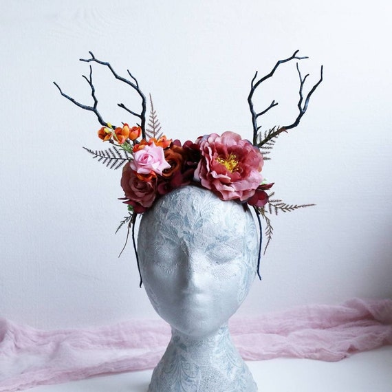 Demon Horn Flower Headband Demon Horn Flower Headband