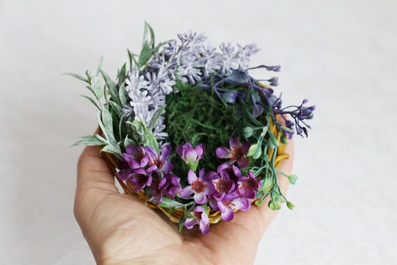 Lavender nest for wedding rings