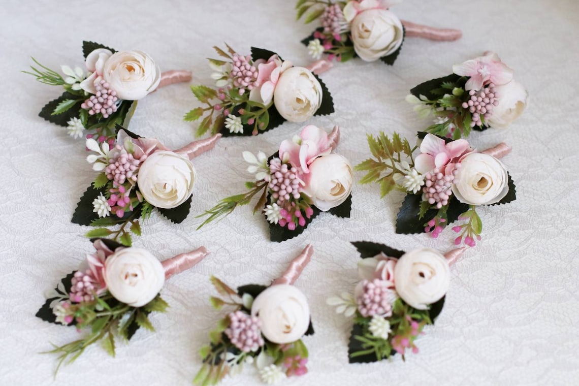 Pink wrist corsage girl corsage baby breath corsage bridal Etsy