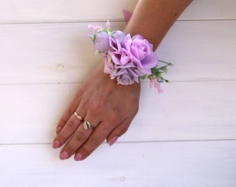 Ramo de lavanda, conjunto de ramillete y ramillete, ramillete de flores,  ramillete de boda, ramillete de flores, ramillete morado