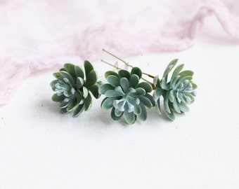 Succulent hair pin Succulent jewelry leaf hair pin boho headpiece floral hair pin greenery hair pins floral hair pins lavender hair piece