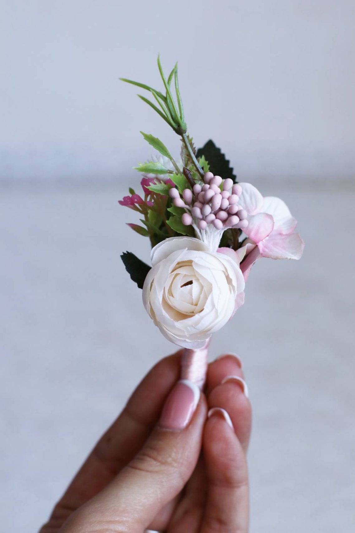 Pink wrist corsage girl corsage baby breath corsage bridal Etsy
