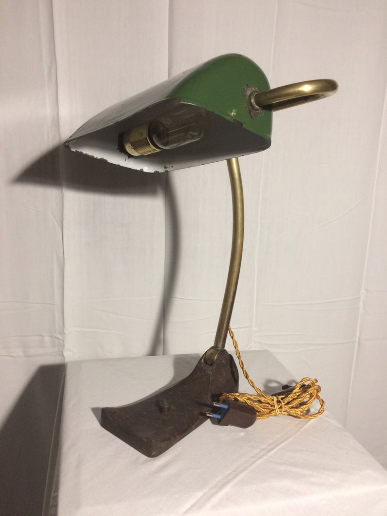 La Ferrailleuse / Table lamp / Mood lamp / Metal parts / Banker's lamp image 1