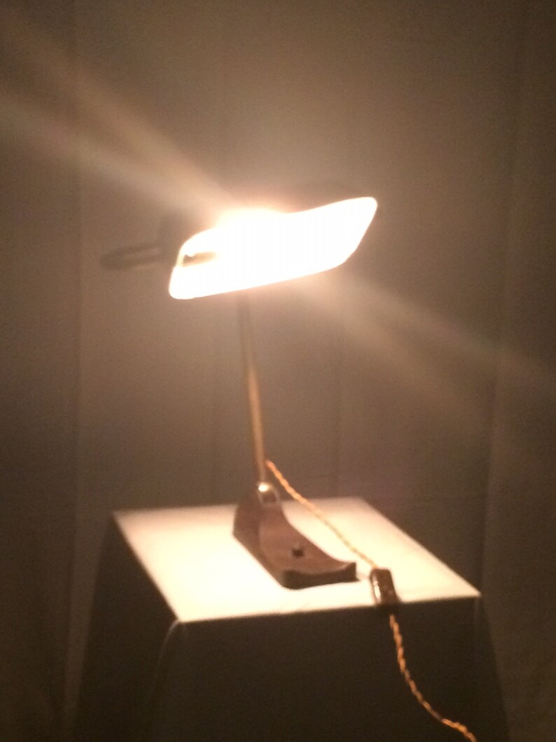 La Ferrailleuse / Lámpara de mesa / Lámpara de ambiente / Piezas metálicas / Lámpara de banquero imagen 9