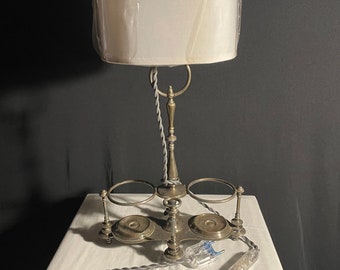 At your service / Table lamp / Mood lamp / Oil and vinegar server / Silver metal / Christofle