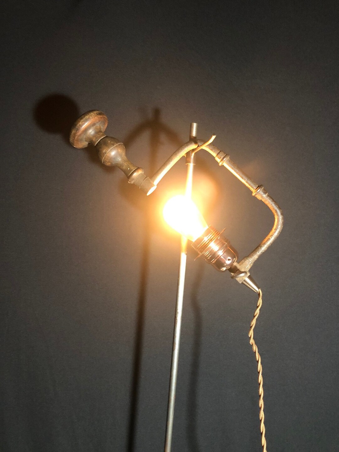Hanging Lamp / Mood Lamp / Old Crankshaft Etsy