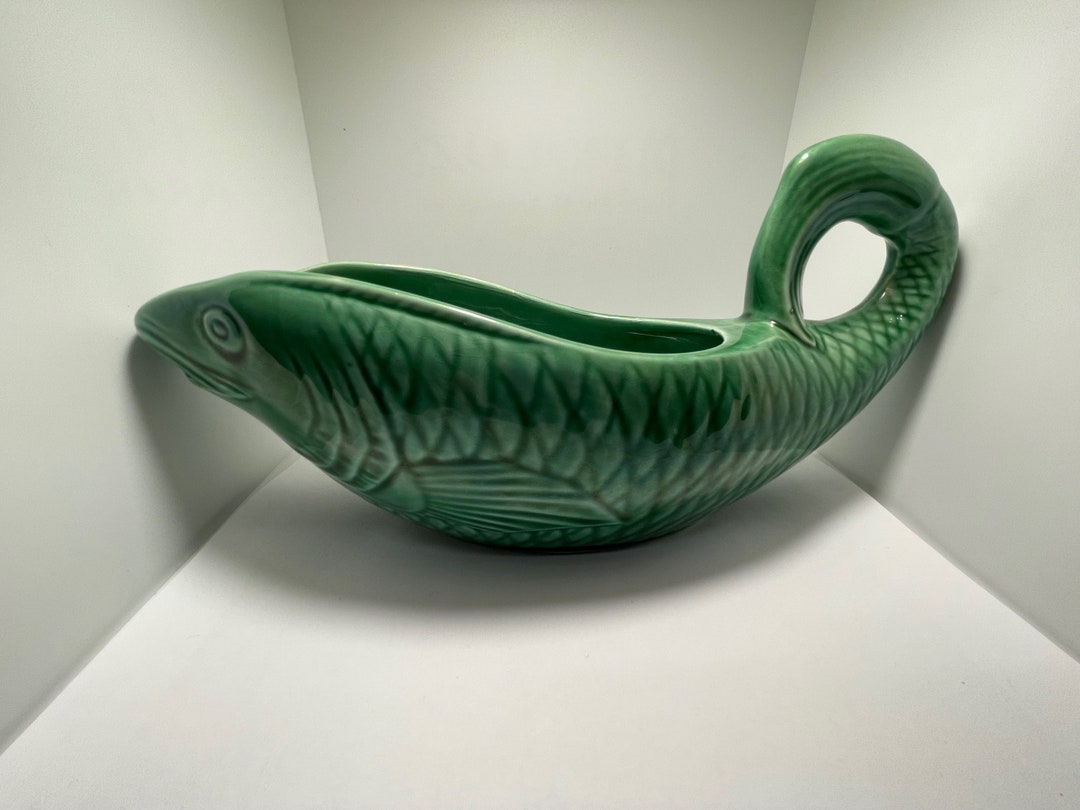 Sarreguemines Gravy Boat / Fish Gravy Boat / Earthenware Gravy Etsy